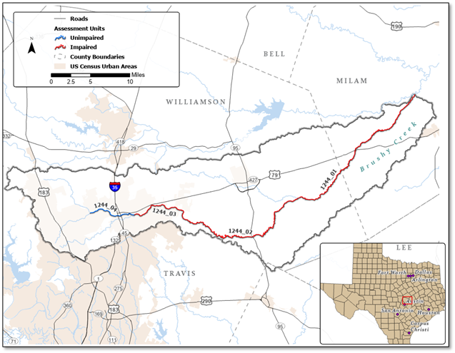 Brushy Creek Characterization Map
